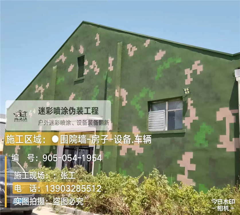 龙潭外墙数码迷彩漆施工报价清单（100㎡标准墙面测算）
